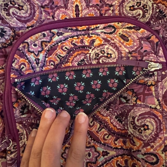 VERA BRADLEY Garden Floral Purple Backpack main image 7